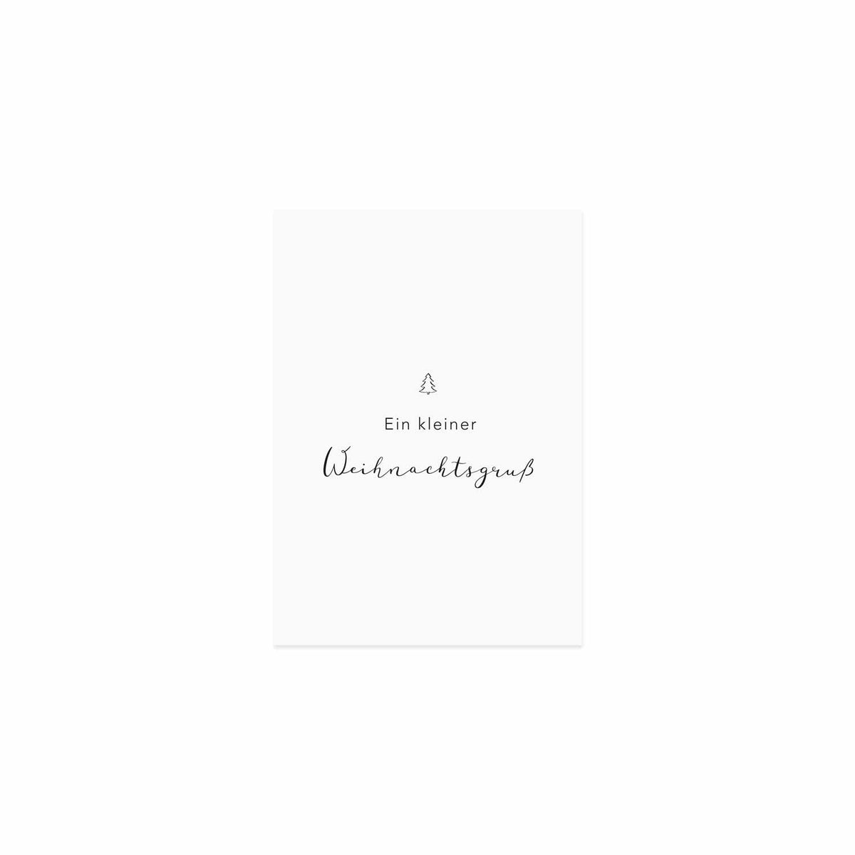 Eulenschnitt Postkarte "Weihnachtsgrüße"