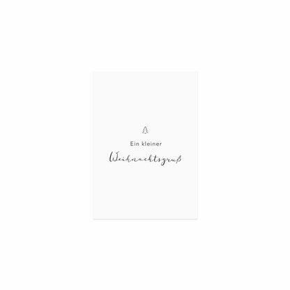 Eulenschnitt Postkarte "Weihnachtsgrüße"