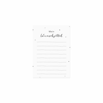 Eulenschnitt Postkarte "Wunschzettel Weihnachten"