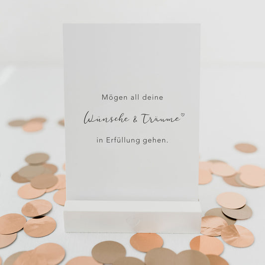 Eulenschnitt Postkarte "Träume & Wünsche"