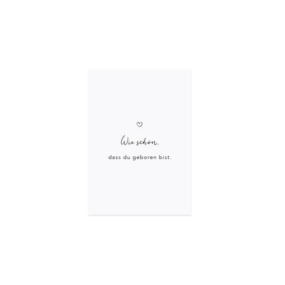 Eulenschnitt Postkarte "Wie schön"