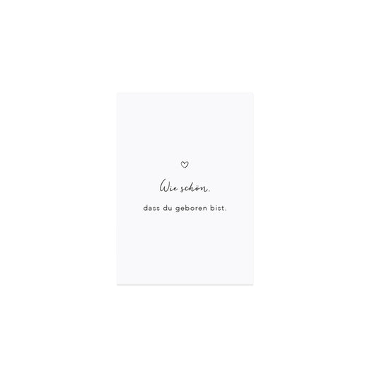 Eulenschnitt Postkarte "Wie schön"