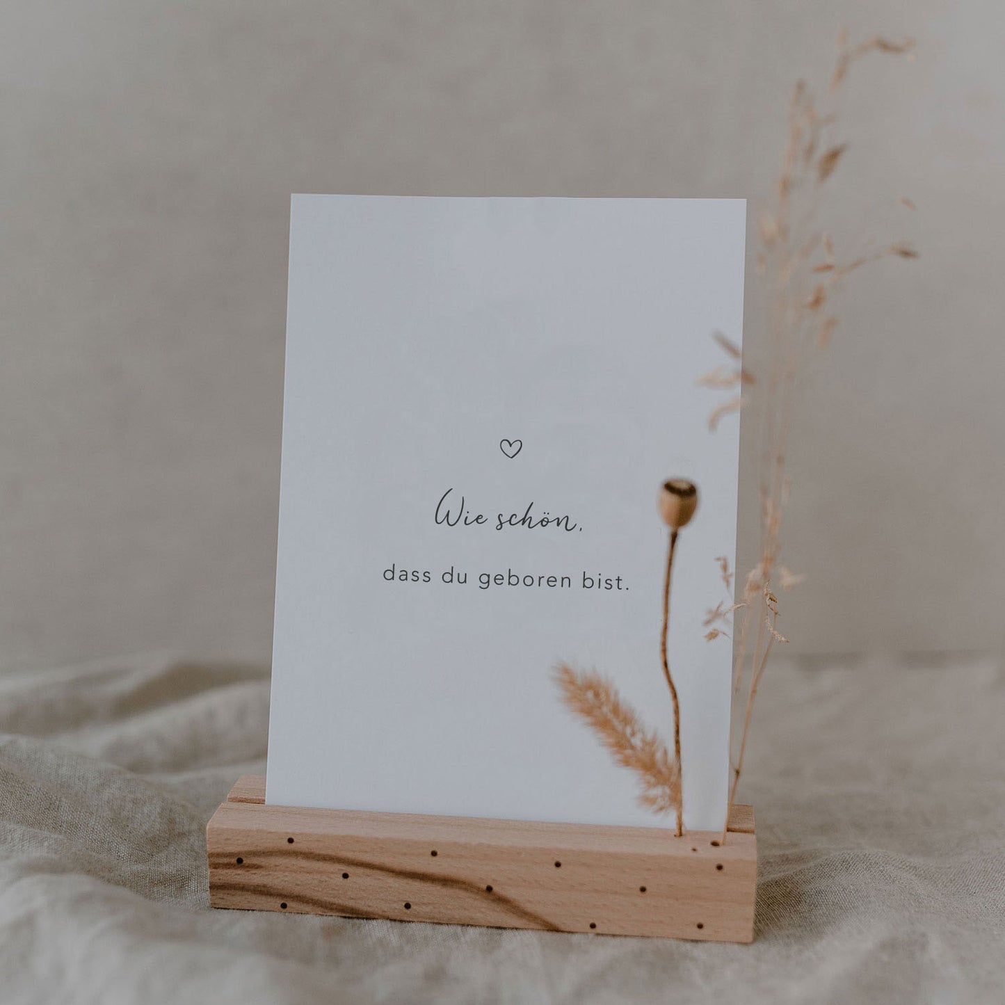 Eulenschnitt Postkarte "Wie schön"