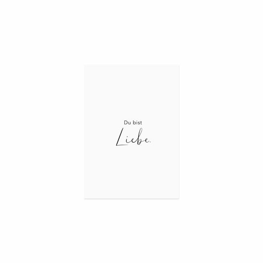 Eulenschnitt Postkarte "Liebe"