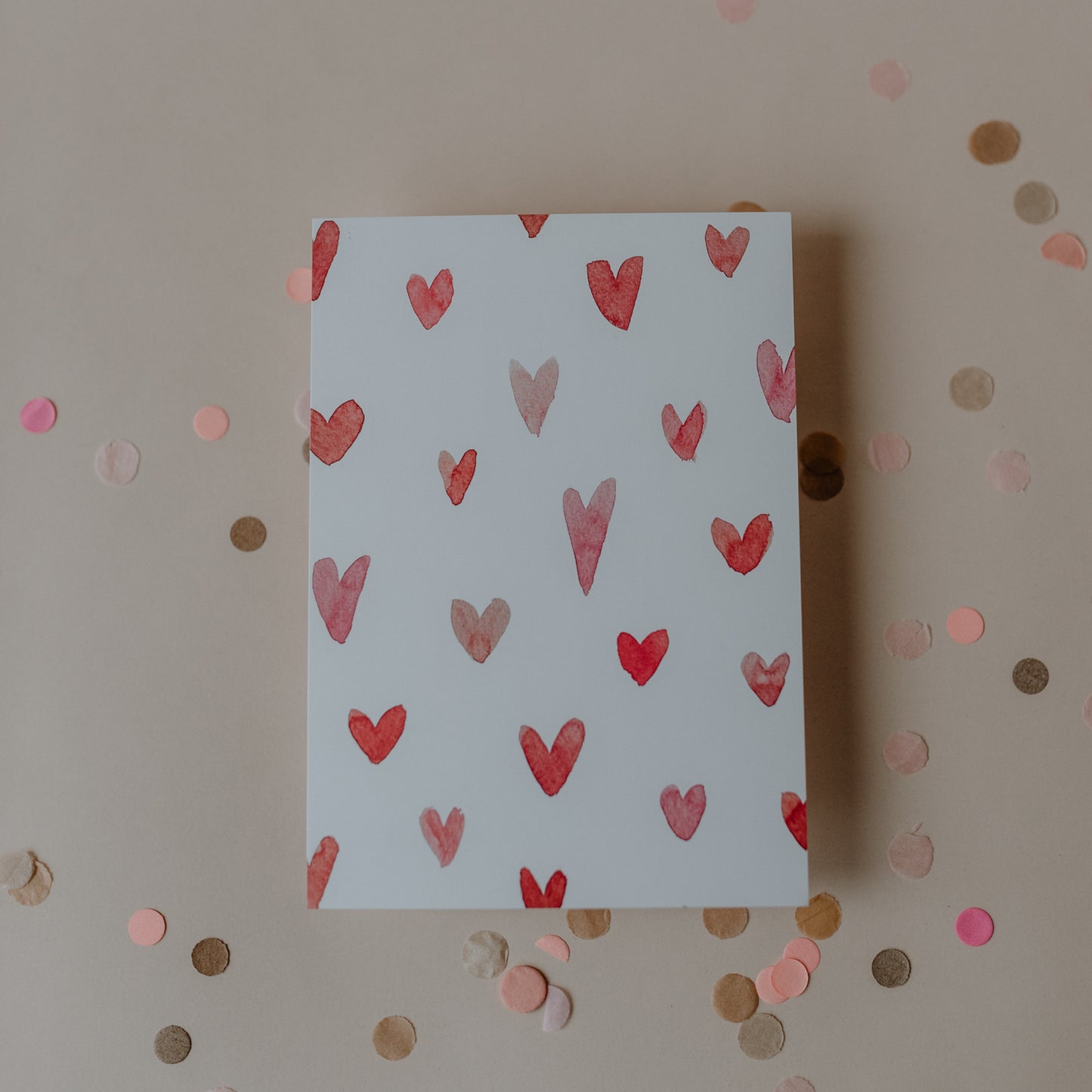 Eulenschnitt Postkarte "Hearts"