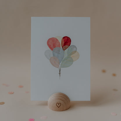 Eulenschnitt Postkarte "Balloons"