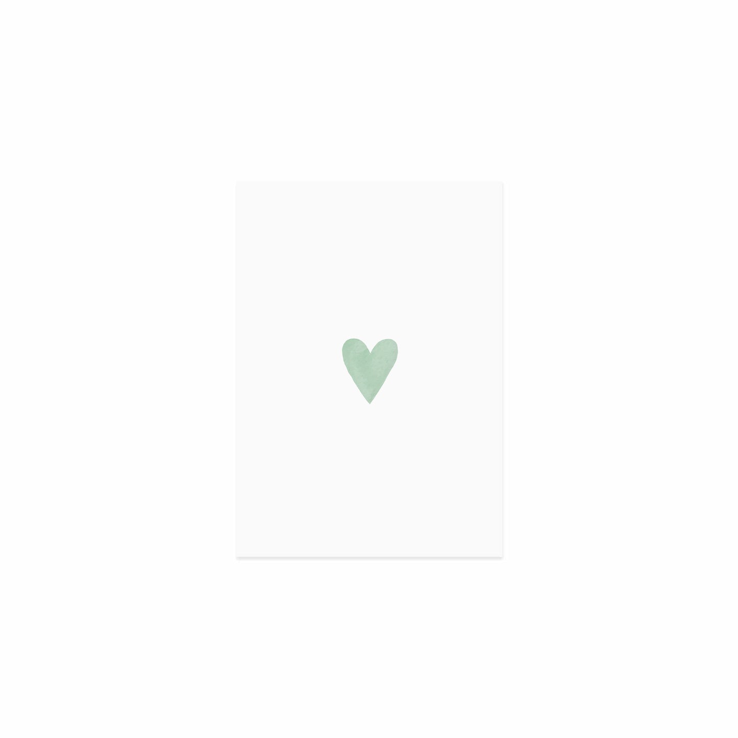 Eulenschnitt Postkarte "Heart Mint"
