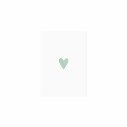 Eulenschnitt Postkarte "Heart Mint"
