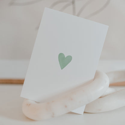 Eulenschnitt Postkarte "Heart Mint"