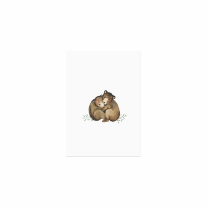 Eulenschnitt Postkarte "Little Bears"