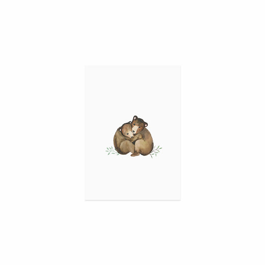 Eulenschnitt Postkarte "Little Bears"