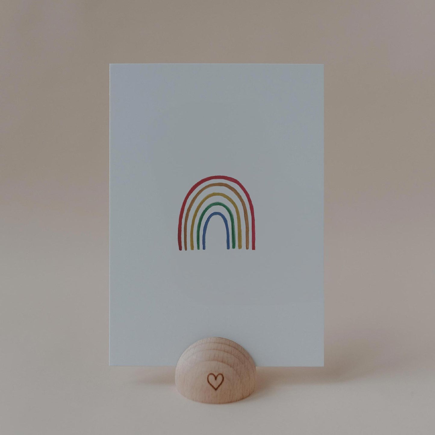 Eulenschnitt Postkarte "Rainbow"