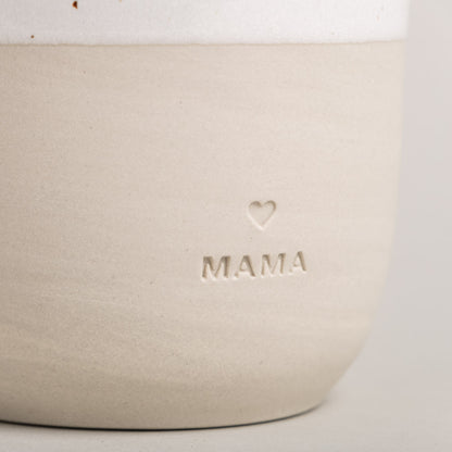 Eulenschnitt Becher "Mama"