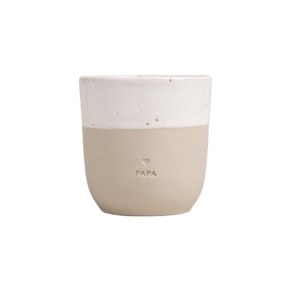 Eulenschnitt Becher "Papa"