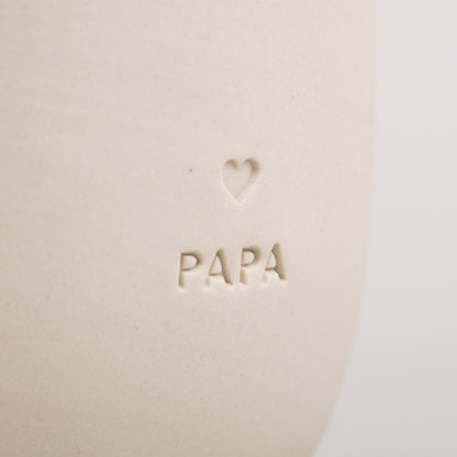 Eulenschnitt Becher "Papa"