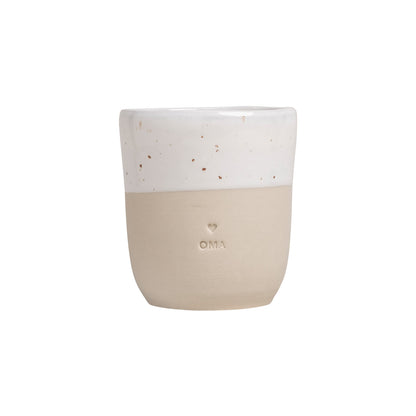 Eulenschnitt Becher "Oma"