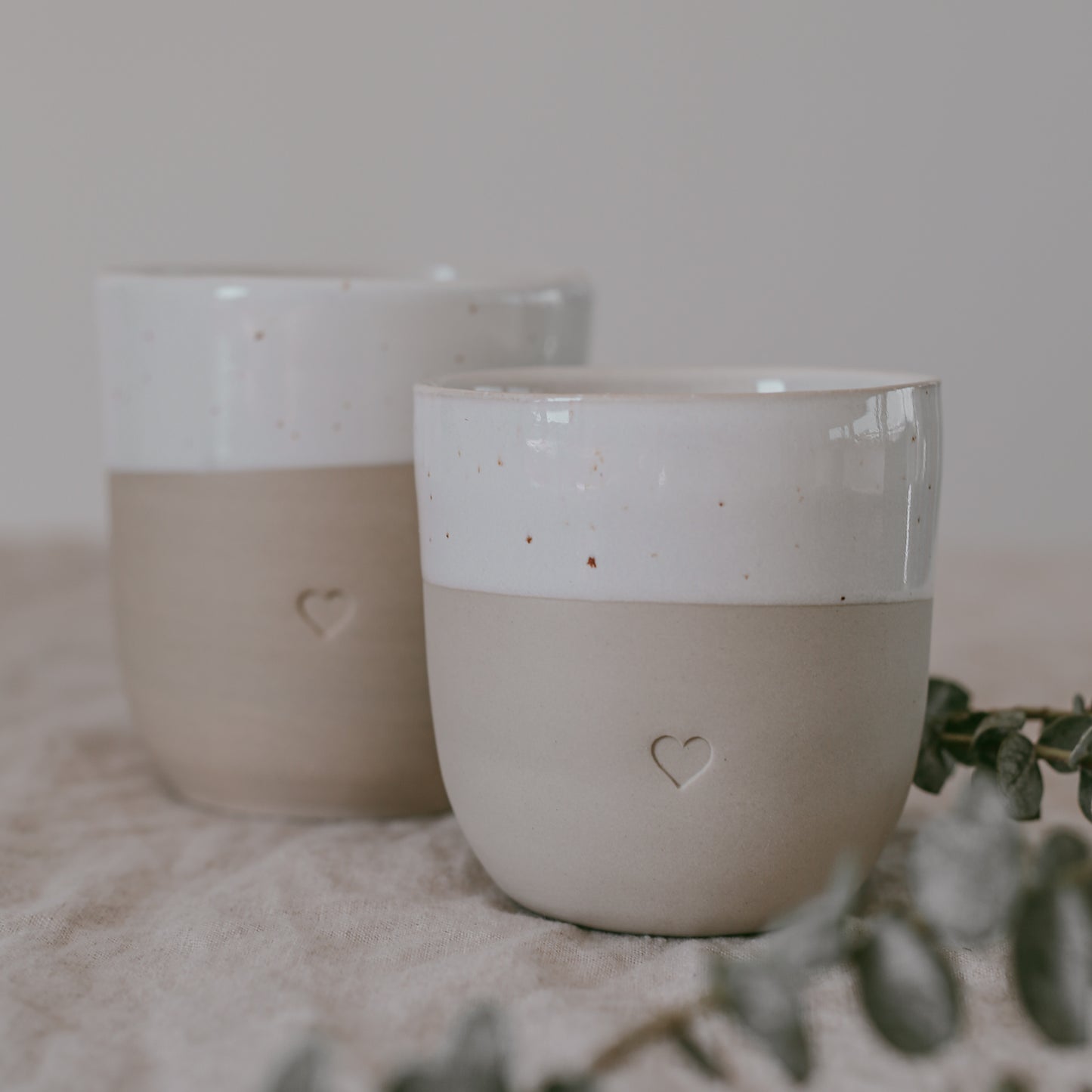 Eulenschnitt Kleiner Becher "Herz"
