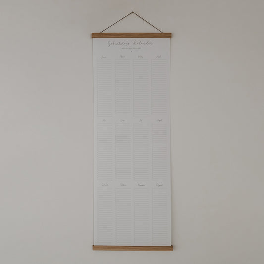 Eulenschnitt Posterleiste Eiche A3