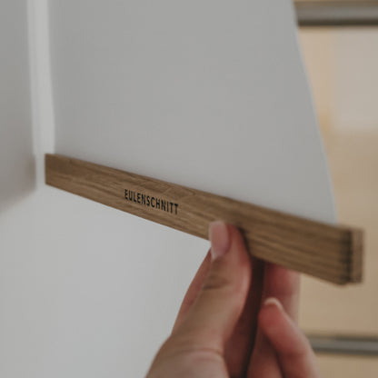 Eulenschnitt Posterleiste Eiche A3