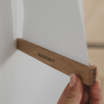 Eulenschnitt Posterleiste Eiche A4