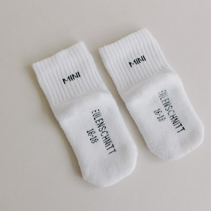 Eulenschnitt Baby Socken "Mini"