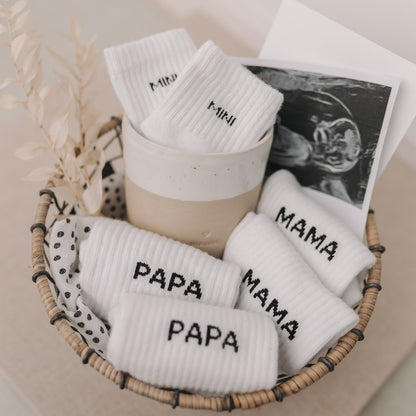 Eulenschnitt Baby Socken "Mini"