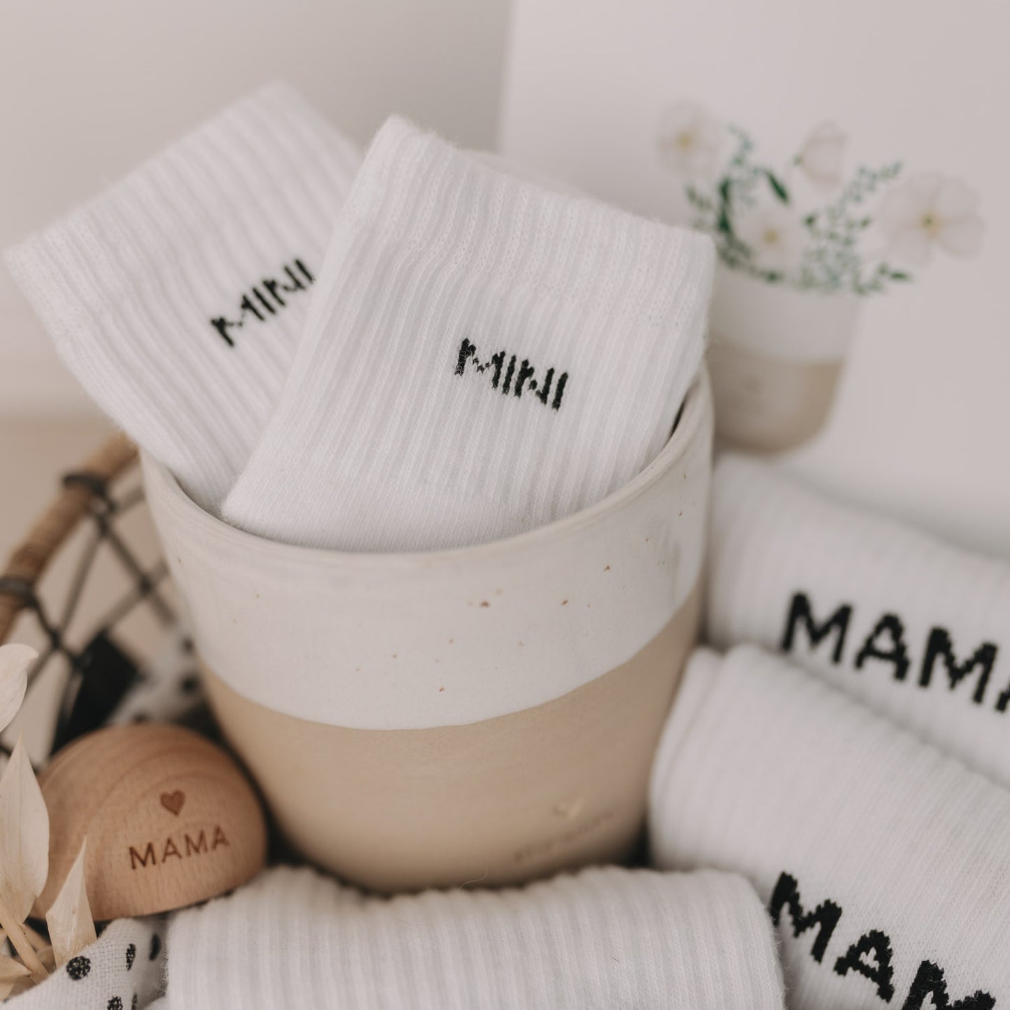 Eulenschnitt Baby Socken "Mini"