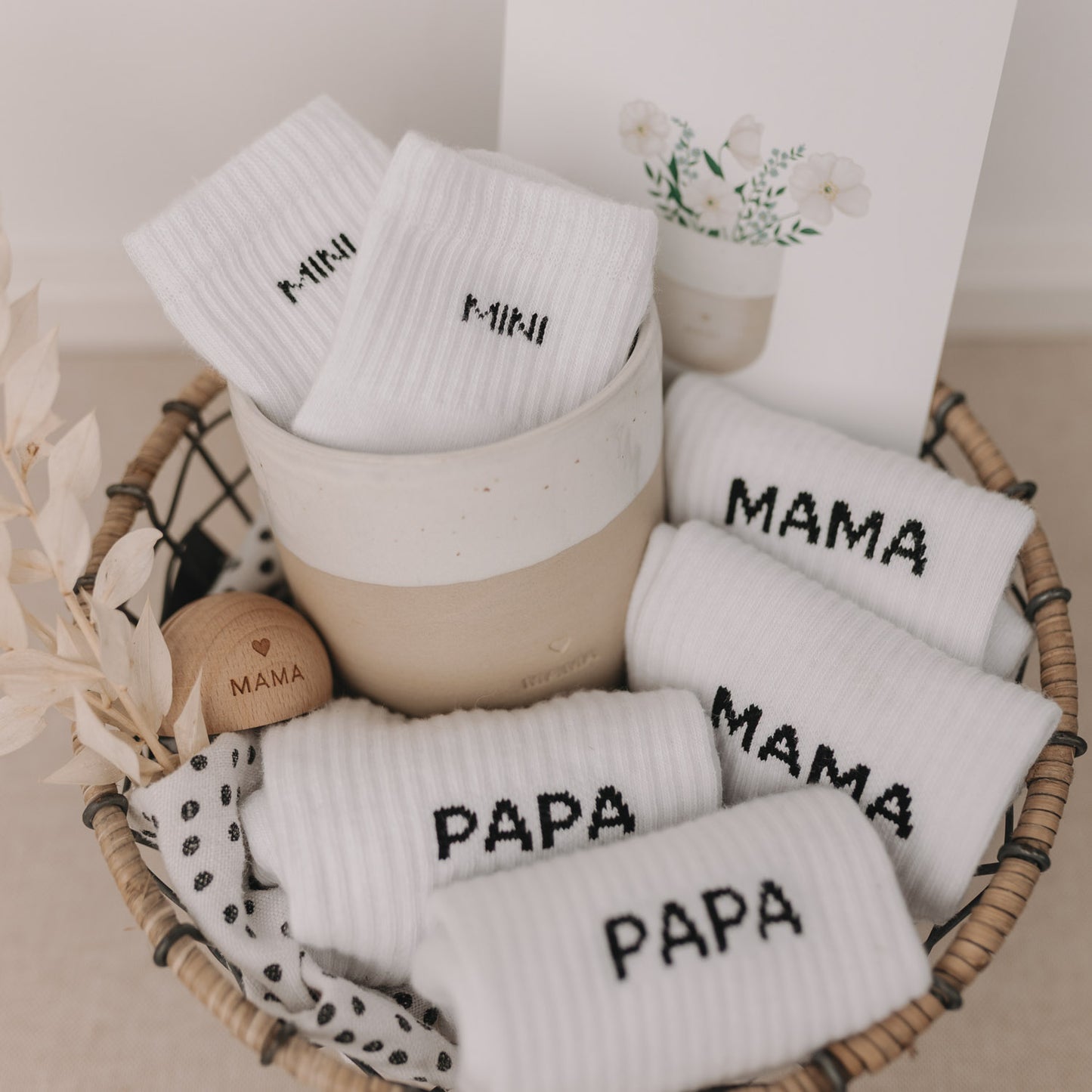 Eulenschnitt Baby Socken "Mini"