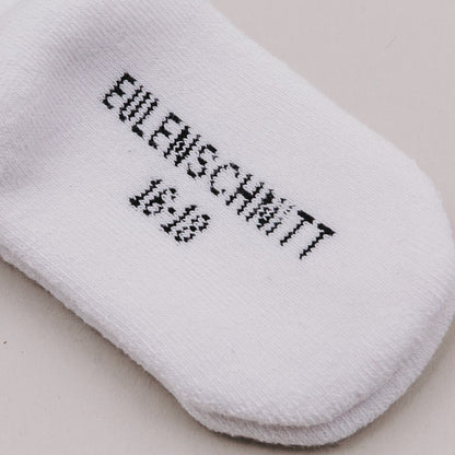 Eulenschnitt Baby Socken "Herz rot"
