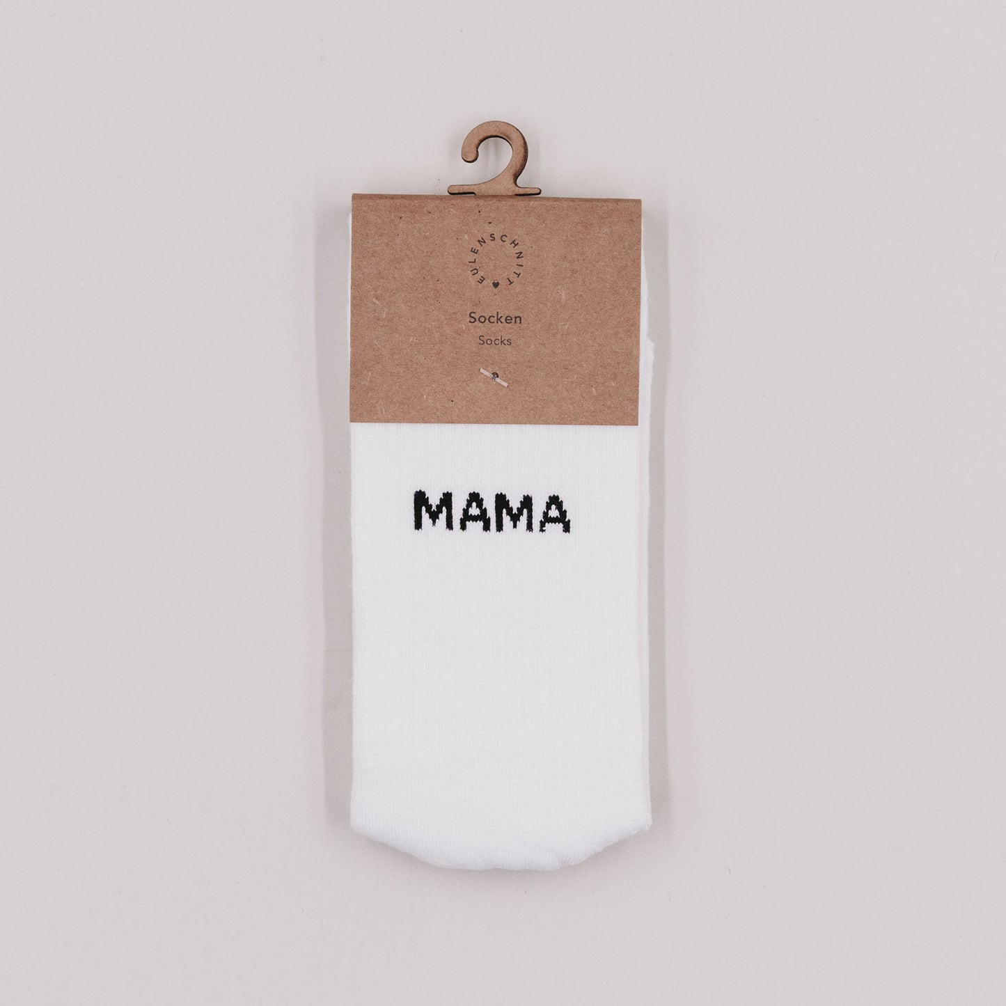 Eulenschnitt Socken "Mama"