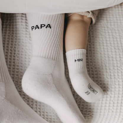 Eulenschnitt Socken "Papa"