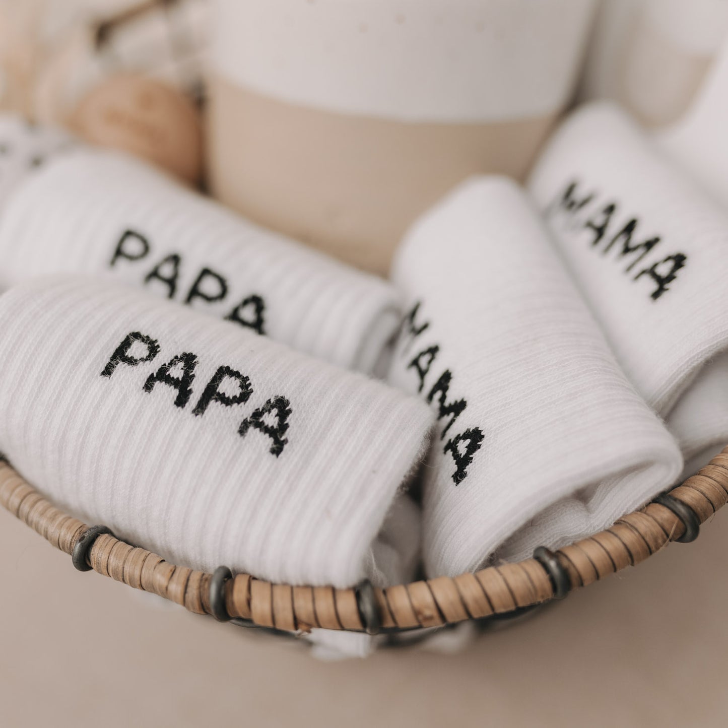 Eulenschnitt Socken "Papa"