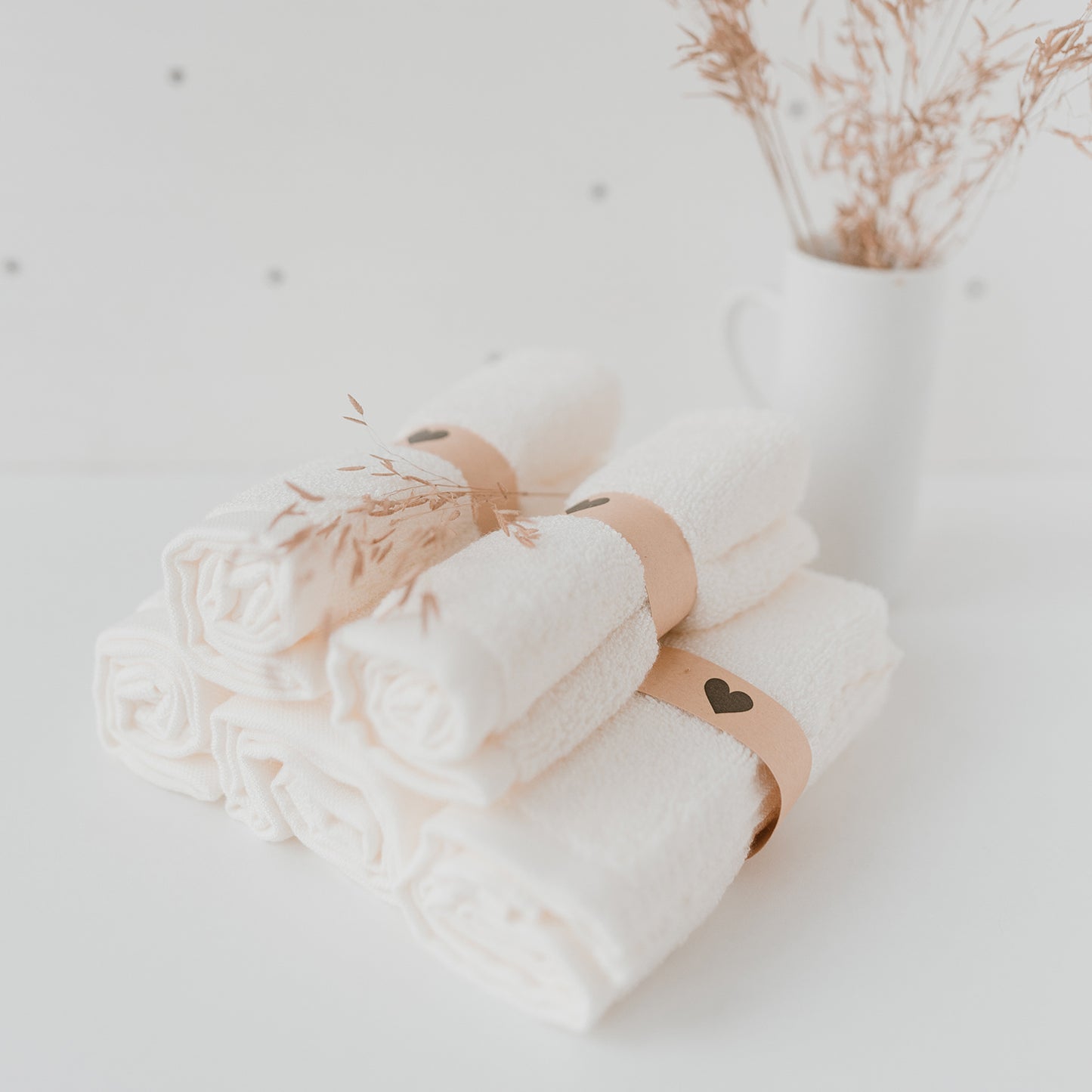 Eulenschnitt Waschlappen 6-er Set