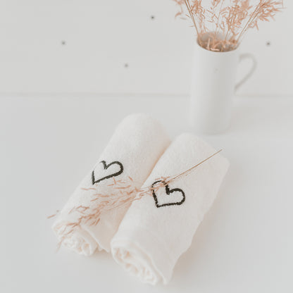 Eulenschnitt Waschlappen 6-er Set