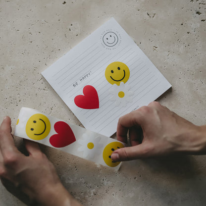 Eulenschnitt Sticker Smiley, Herz, Daisey
