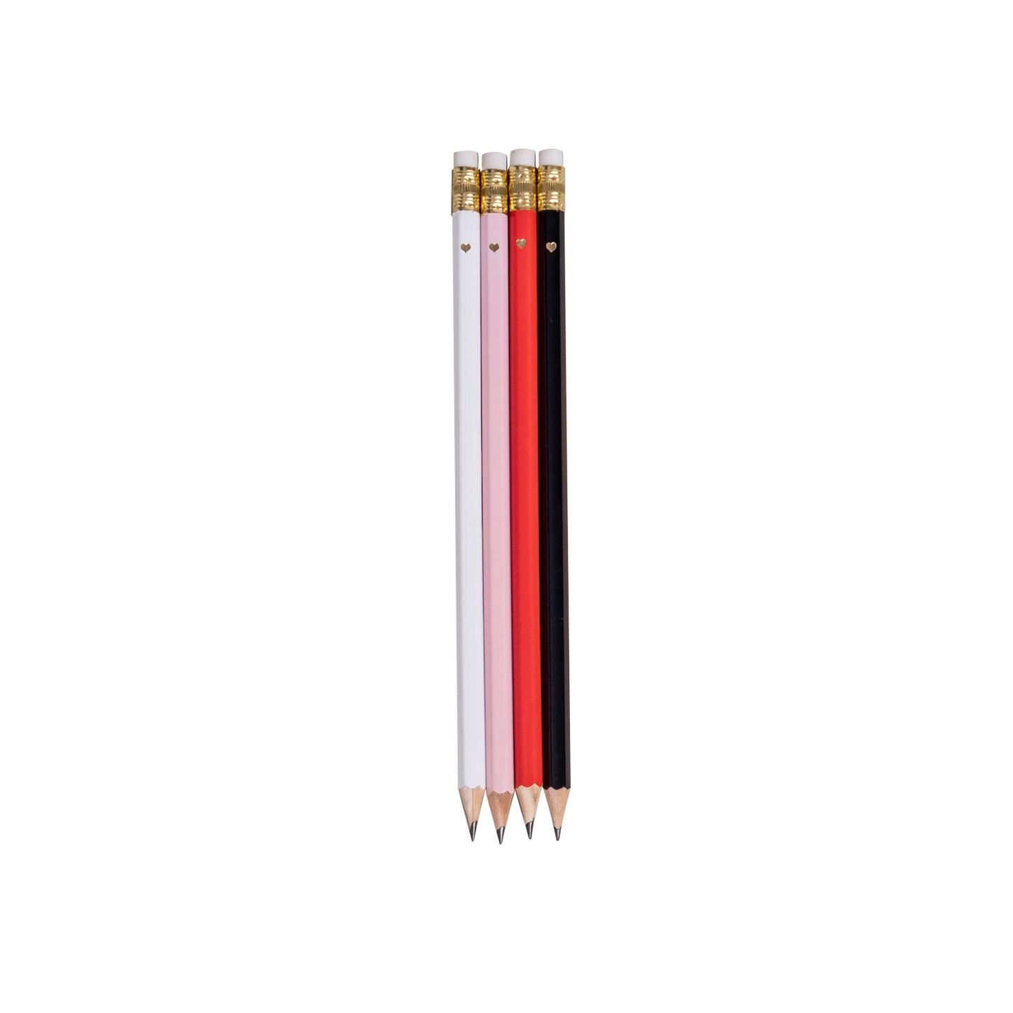 Eulenschnitt Bleistift 4-er Set Rosa