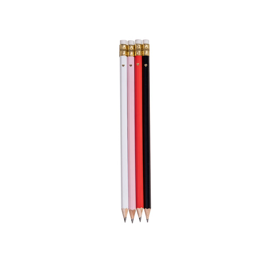 Eulenschnitt Bleistift 4-er Set Rosa