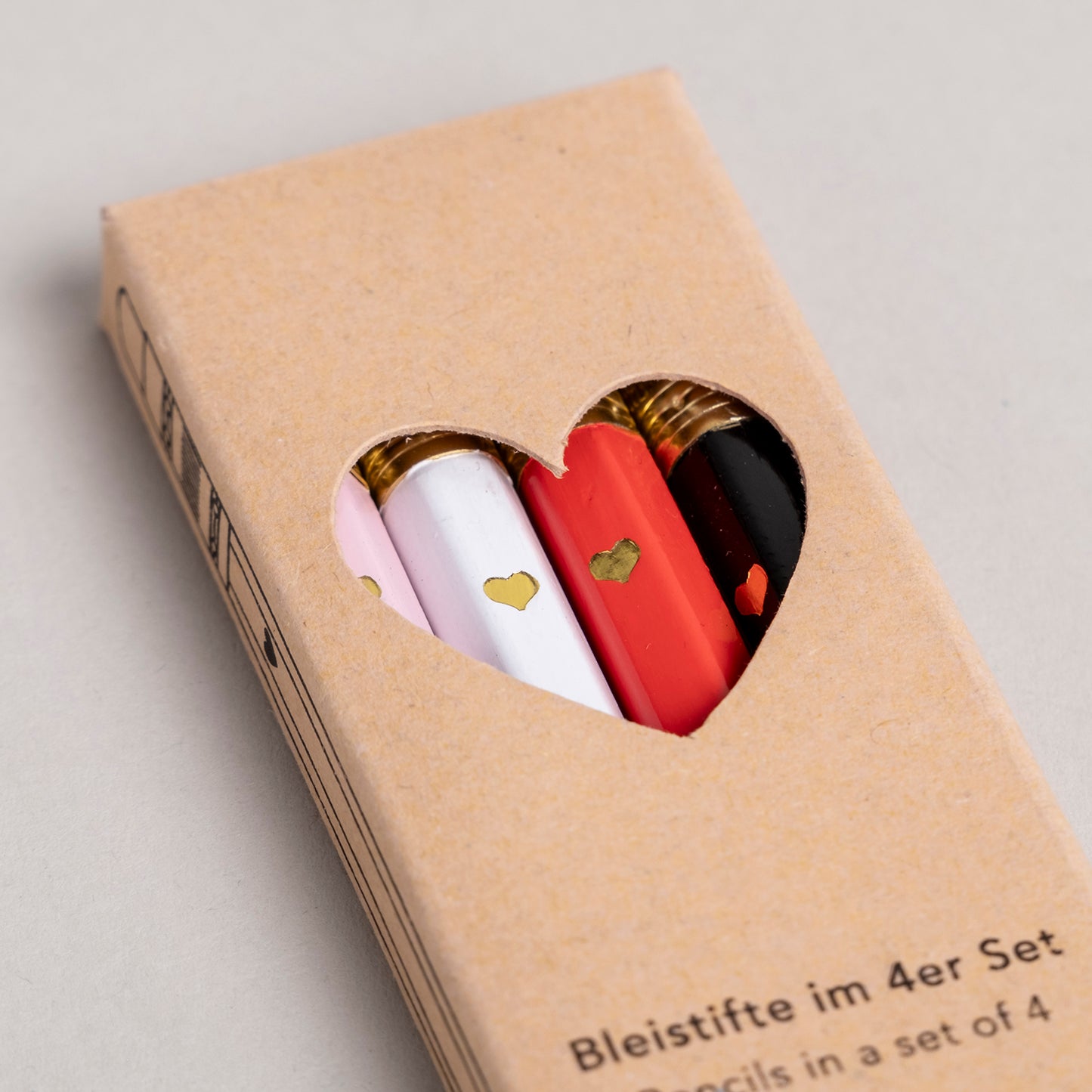Eulenschnitt Bleistift 4-er Set Rosa