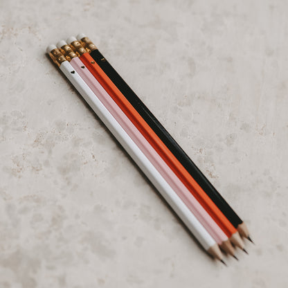 Eulenschnitt Bleistift 4-er Set Rosa