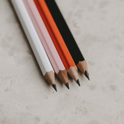 Eulenschnitt Bleistift 4-er Set Rosa