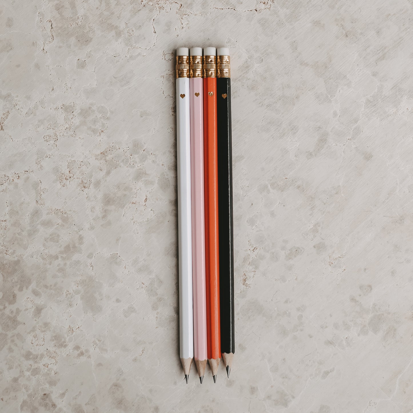 Eulenschnitt Bleistift 4-er Set Rosa