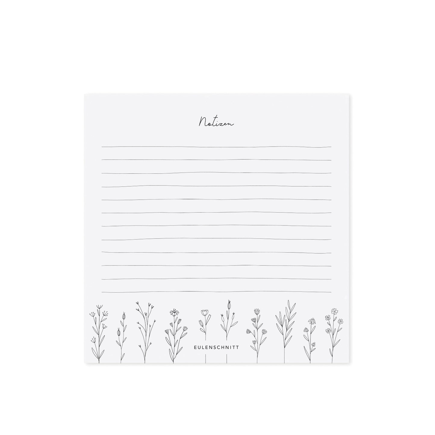 Eulenschnitt Notizblock "Blumenwiese"