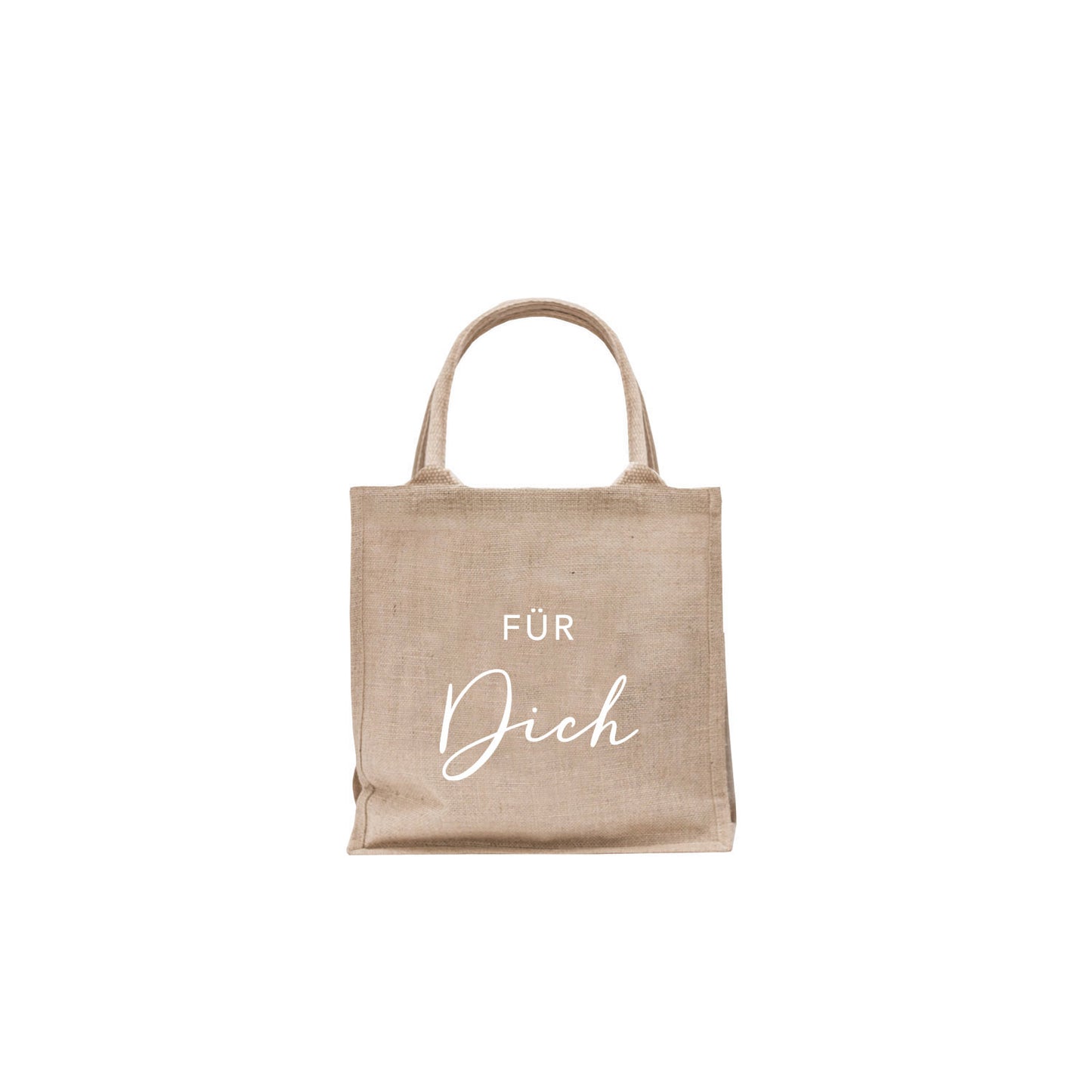 Eulenschnitt Mini Jute Shopper "Für Dich" 2-er Set